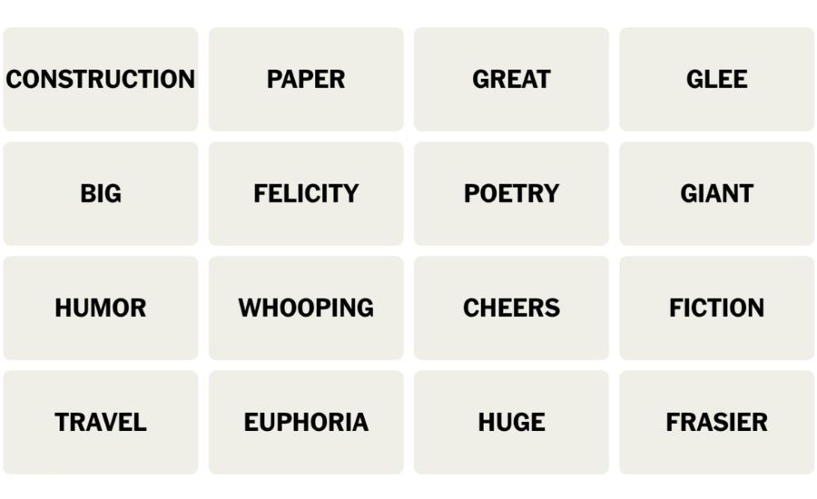 euphoria or glee nyt crossword