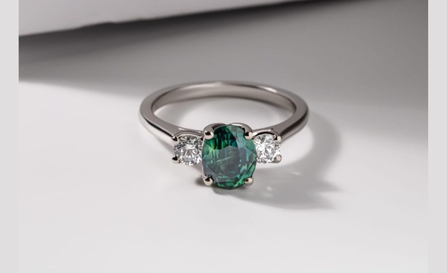 Blue and green diamond