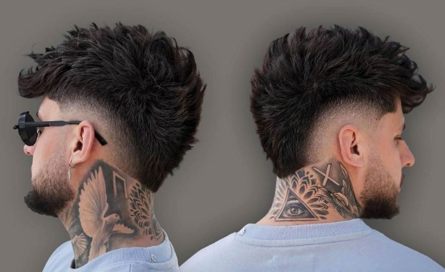 burst fade mullet